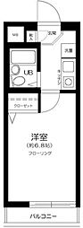 プライム池袋 1Kの間取図画像