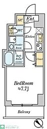 クレストコート志村坂上 1Kの間取図画像