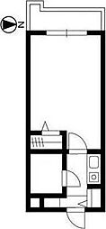 プラティーク池袋 1Kの間取図画像