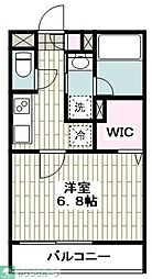 JR東海道本線 平塚駅 徒歩7分の賃貸アパート 1階1Kの間取り