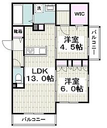 間取図画像 2LDK