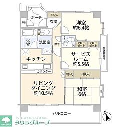 間取図画像 2SLDK