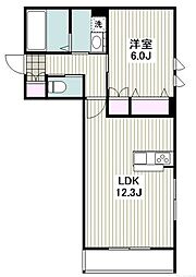 湘南diary 1LDKの間取図画像