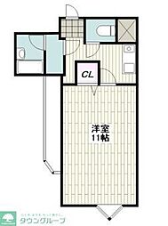 プラージュ湘南 1Kの間取図画像