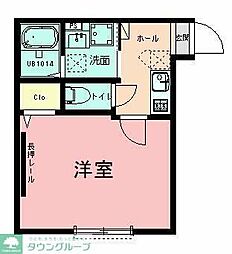 ハイズ湘南茅ケ崎 1Kの間取図画像
