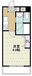 ファーストステージ湘南台 1Kの間取図画像