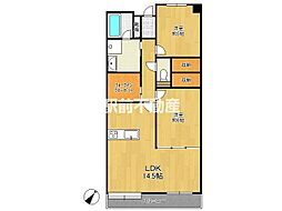 大橋パーク・マンション 2LDKの間取図画像
