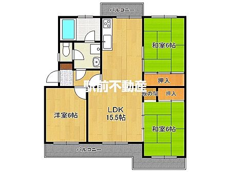 3LDK 間取り