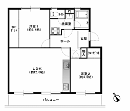 間取図画像 2LDK