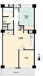 東海浦和マンション 2LDKの間取図画像