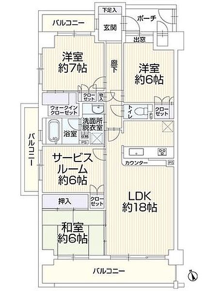 間取り：334000259883