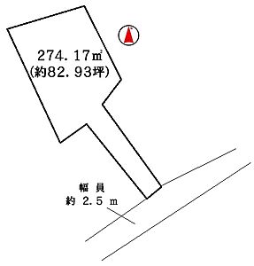 区画図:建築条件なし♪ 区画図:建築条件なし♪