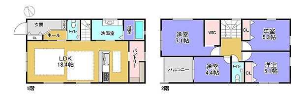 ☆パントリー付きで収納充実