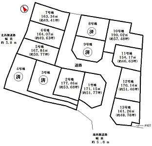 区画図:建築条件なし♪ 区画図:建築条件なし♪