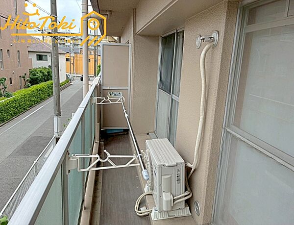 南東側バルコニー♪陽当たりが良いので、午前中のうちからお洗濯物もしっかり乾きます＾＾