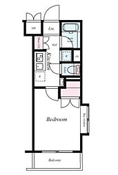 東急田園都市線 高津駅 徒歩6分の賃貸マンション 3階1Kの間取り