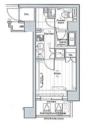 JR京浜東北・根岸線 大森駅 徒歩5分の賃貸マンション 6階1Kの間取り