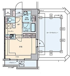 ロアール大鳥居 1Kの間取図画像