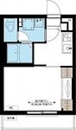 シリウス武蔵小杉 1Kの間取図画像