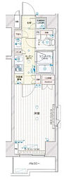 ルーブル多摩川南六郷 1Kの間取図画像
