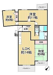 間取図画像 3LDK