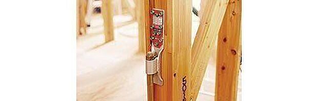 構造部材の接合部強化の為、必要部品に性能認定金物を使用し、耐震性を高める工夫をしています。