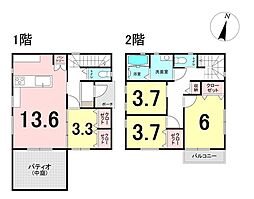 新築戸建　久原-1号地 4LDKの間取り