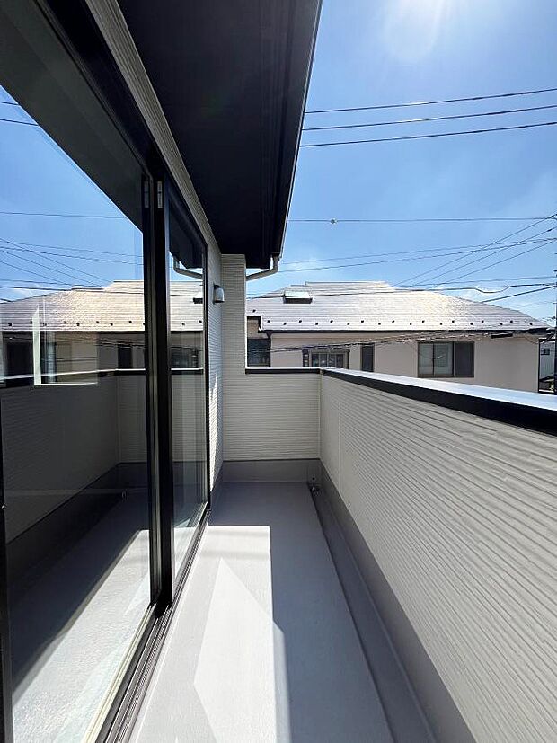 風通しの良いバルコニー