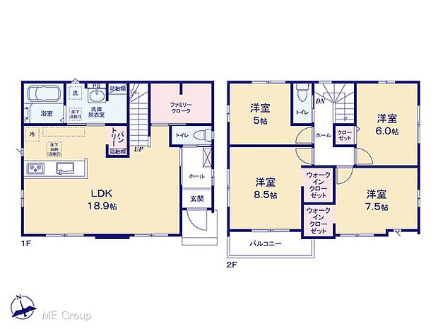 ◆2号棟◆〜Floor plan〜　図面と異なる場合は現況を優先