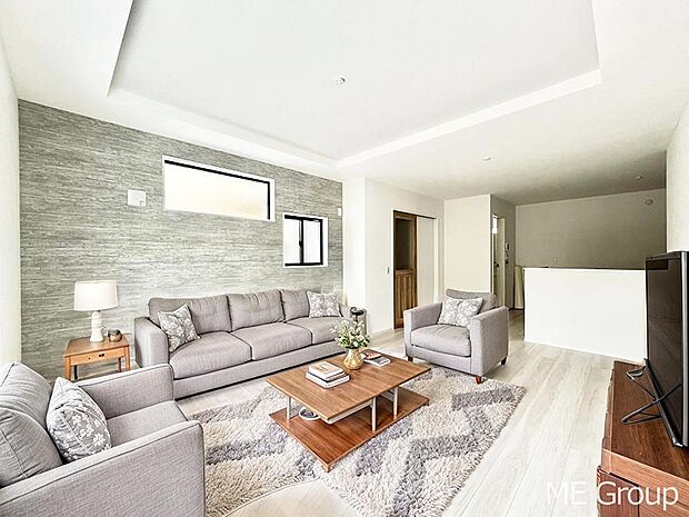 落ち着いた雰囲気のＬＤＫは家族みんなの快適空間※家具はCGです