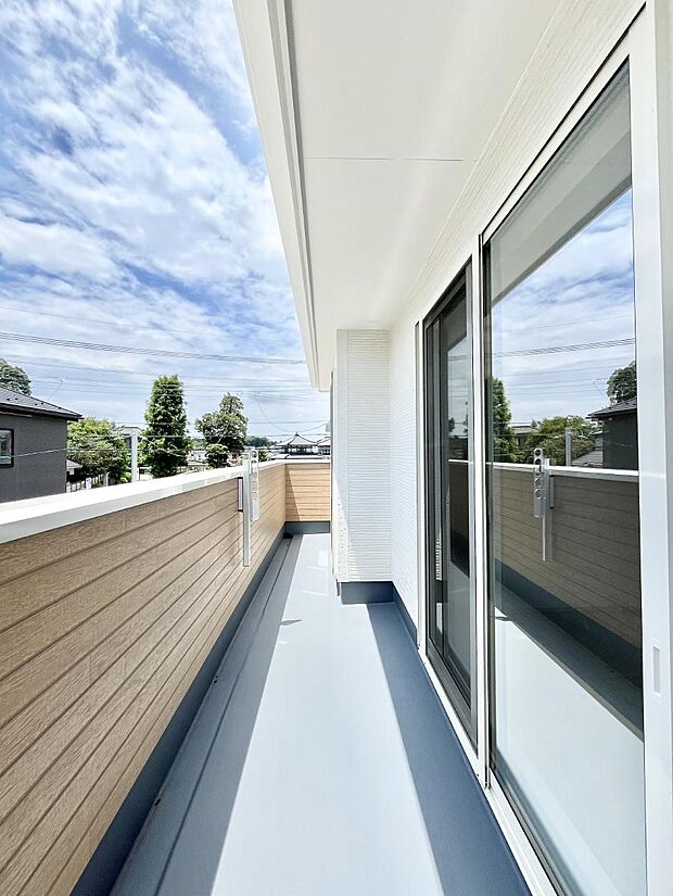 風通しの良いバルコニー