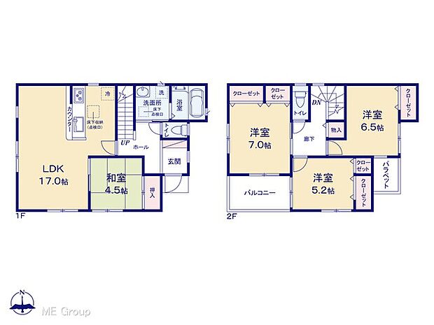 ◆1号棟◆〜Floor plan〜 図面と異なる場合は現況を優先