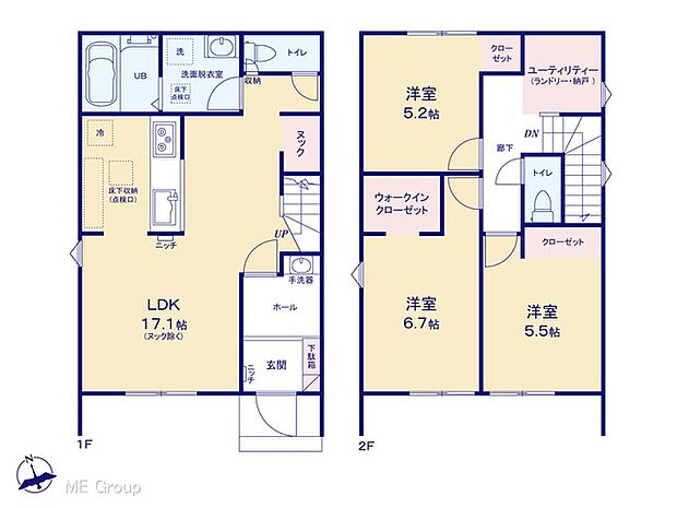 ◆1号棟◆〜Floor plan〜　図面と異なる場合は現況を優先