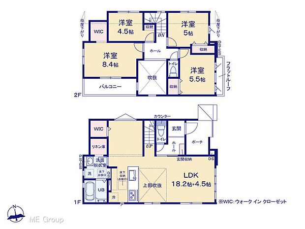 ◆2号棟◆〜Floor plan〜 図面と異なる場合は現況を優先