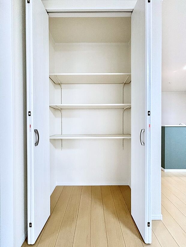 ◆B号棟◆リビング収納。ここに収納があると物が集まるLDKがスッキリ片付きそうですね。