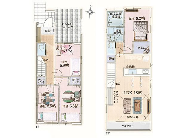 〜Floor plan〜 図面と異なる場合は現況を優先致します。