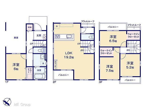 ◆2号棟◆〜Floor plan〜　図面と異なる場合は現況を優先