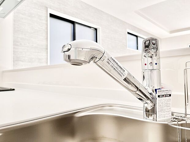 いつでも清潔なおいしいお水を。一つの水栓で水道水と浄水を使い分け。