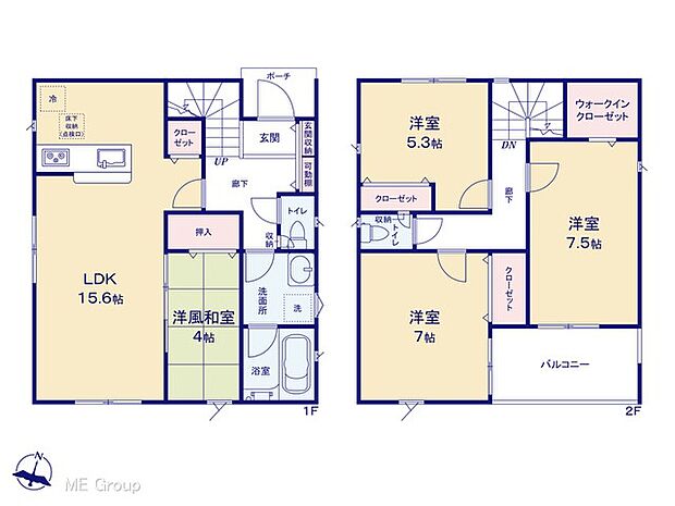 ◆1号棟◆〜Floor plan〜 図面と異なる場合は現況を優先