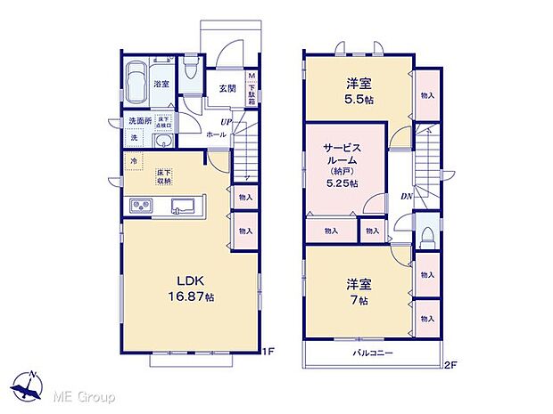 ◆B号棟◆〜Floor plan〜　図面と異なる場合は現況を優先