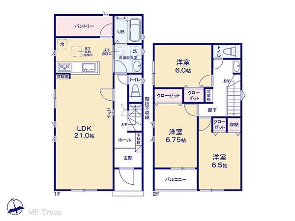 ◆1号棟◆～Floor plan～　図面と異なる場合は現況を優先