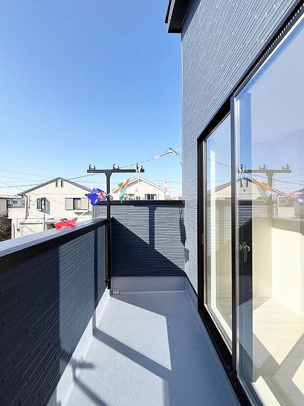 風通しの良いバルコニー