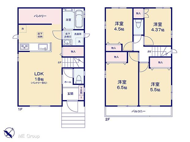 ◆A号棟◆〜Floor plan〜　図面と異なる場合は現況を優先