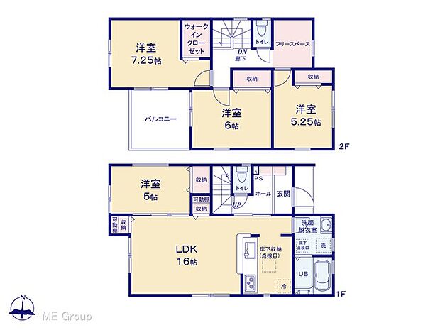 ◆1号棟◆〜Floor plan〜  図面と異なる場合は現況を優先致します。