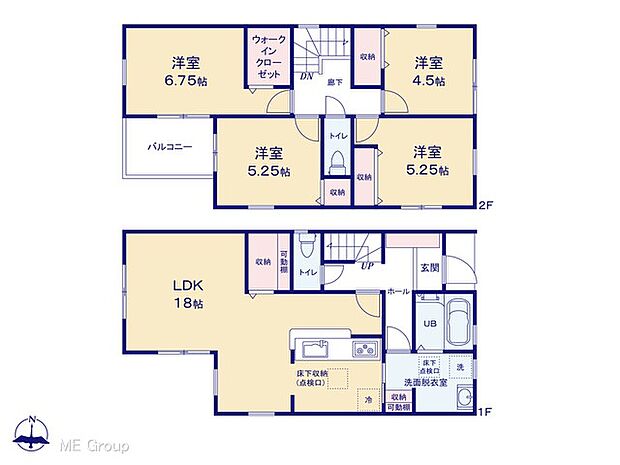 ◆2号棟◆〜Floor plan〜  図面と異なる場合は現況を優先致します。