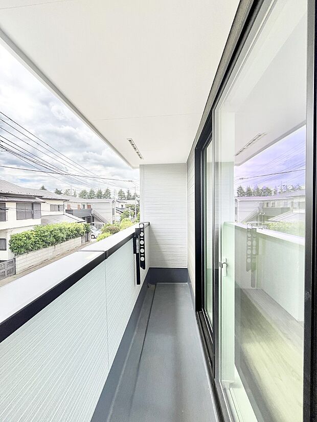 風通しの良いバルコニー