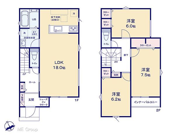 ◆1号棟◆~Floor plan~ 図面と異なる場合は現況を優先