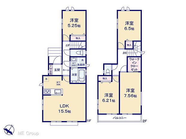 ◆B号棟◆〜Floor plan〜　図面と異なる場合は現況を優先