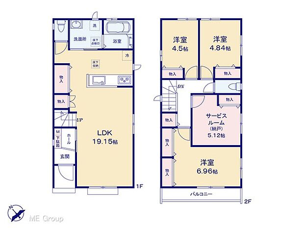 ◆B号棟◆~Floor plan~ 図面と異なる場合は現況を優先致します。
