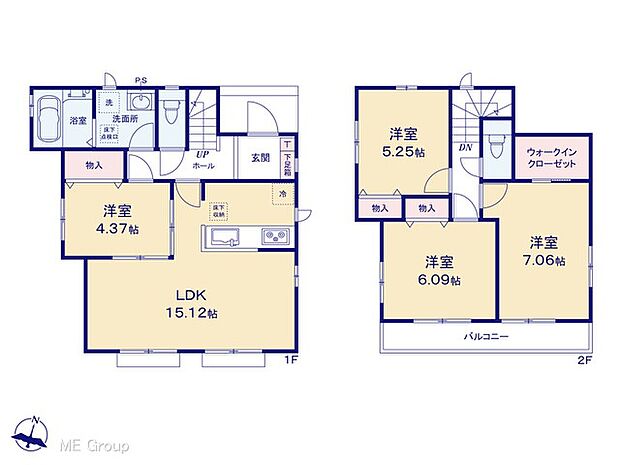 ◆C号棟◆〜Floor plan〜　図面と異なる場合は現況を優先